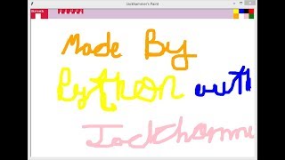 I Made a Paint Application with python turtle Graphics