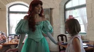 Meeting Ariel at Akershus in Epcot