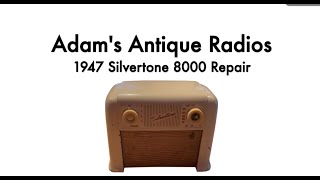 1947 Silvertone 8000 Antique Radio Repair