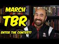 March Fantasy Books TBR (enter the TBR contest!)