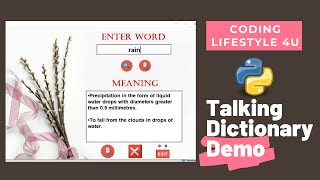 Talking Dictionary Demo | Python GUI Project