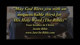 Welcome to Just In Bible - HD Audio-Text Read Along (2 Timothy 3:16)