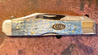 Case Gray Jigged Bone Pocket Worn Cheetah Pocket Knife 6111 1/2L SS