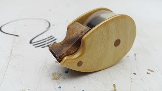 How to Make a Wooden Tape Dispenser