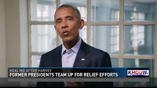 Former Presidents form hurricane relief effort