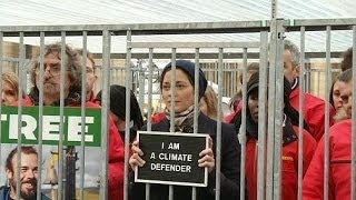 Marion Cotillard joins caged activists in Paris to condemn Russian Greenpeace detention