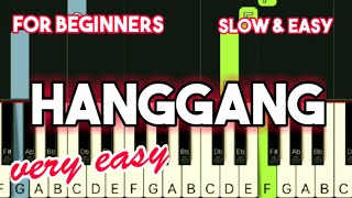 WENCY CORNEJO - HANGGANG | SLOW \u0026 EASY PIANO TUTORIAL