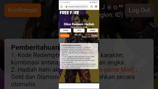 KODE REDEEM FF RESMI BURUAN KLAIM!!!