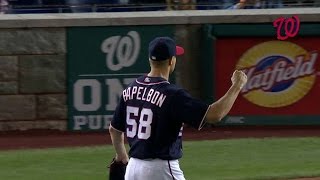 MIA@WSH: Papelbon shuts the door in the 9th inning