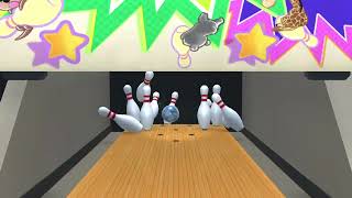 あつまれBOWLING：バラエティ通し　スコア153(´・ω・`)　ラグビーとカーリングを再構築中　 #あつまれBOWLING #バラエティ　ボウリング