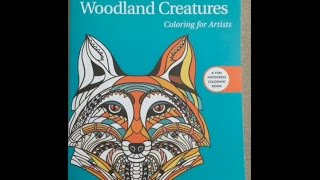 Whimsical Woodland Creatures: Coloring for Artists flip through