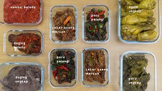 STOK MASAKAN HARIAN PART 3, LAUK SIAP MAKAN, MEAL PREP BEKAL, FOOD PREPARATION, IDE MASAKAN, BEKAL