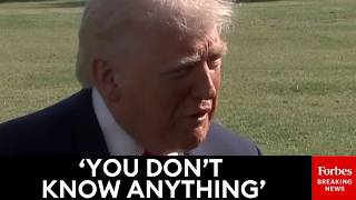 Thats Fake News: Trump Rips NBC Reporter To Her Face When She Asks About Strait Of Hormuz