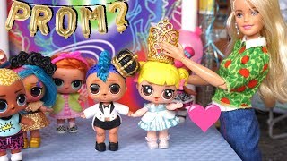 Barbie LOL Family Punk Boi Asks Baby Goldie to the Pre School Prom