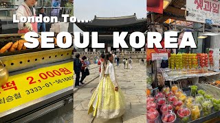 Seoul, Korea Travel Vlog | I Finally Flew to South Korea! | Wearing A Hanbok For The First Time!