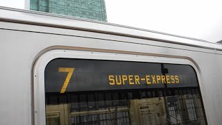 Onboard R188 7900 - Super Express 7 from Woodside - 61st Street to 34th Street - Hudson Yards