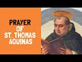 Prayer of St  Thomas Aquinas