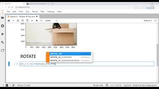 OpenCV Rotate and Flip Image