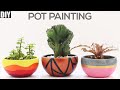 Terracotta Pot Painting | Painting |  Acrylic Pot Painting