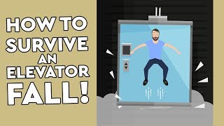Can You SURVIVE An Elevator Fall By Jumping? #DEBUNKED