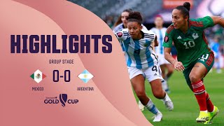 W GOLD CUP Group Stage | Mexico 0-0 Argentina