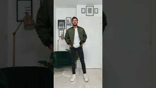 How To Style Olive Green Bomber jacket || How To Style Green Bomber Jacket ||