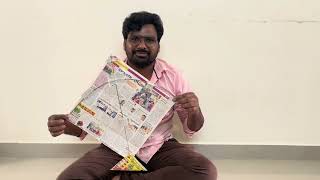 🤩గాలిపటం తయారీ విధానం చూడండి 🥰 making kite 🪁🪁#viralvideo