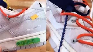 Off-White x Nike Dunk Low LOT 13 Of 50 In Hand 👀