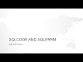 SQLCODE AND SQLERRM IN ORACLE PL/SQL