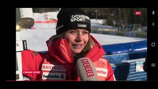 Ski Alpin Women's Downhill small Highlights - Corinne Suter 3. Platz