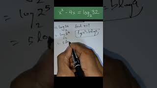 X squared – 4x = log base2 32 Can YOU Crack It Where MANY Fail #maths