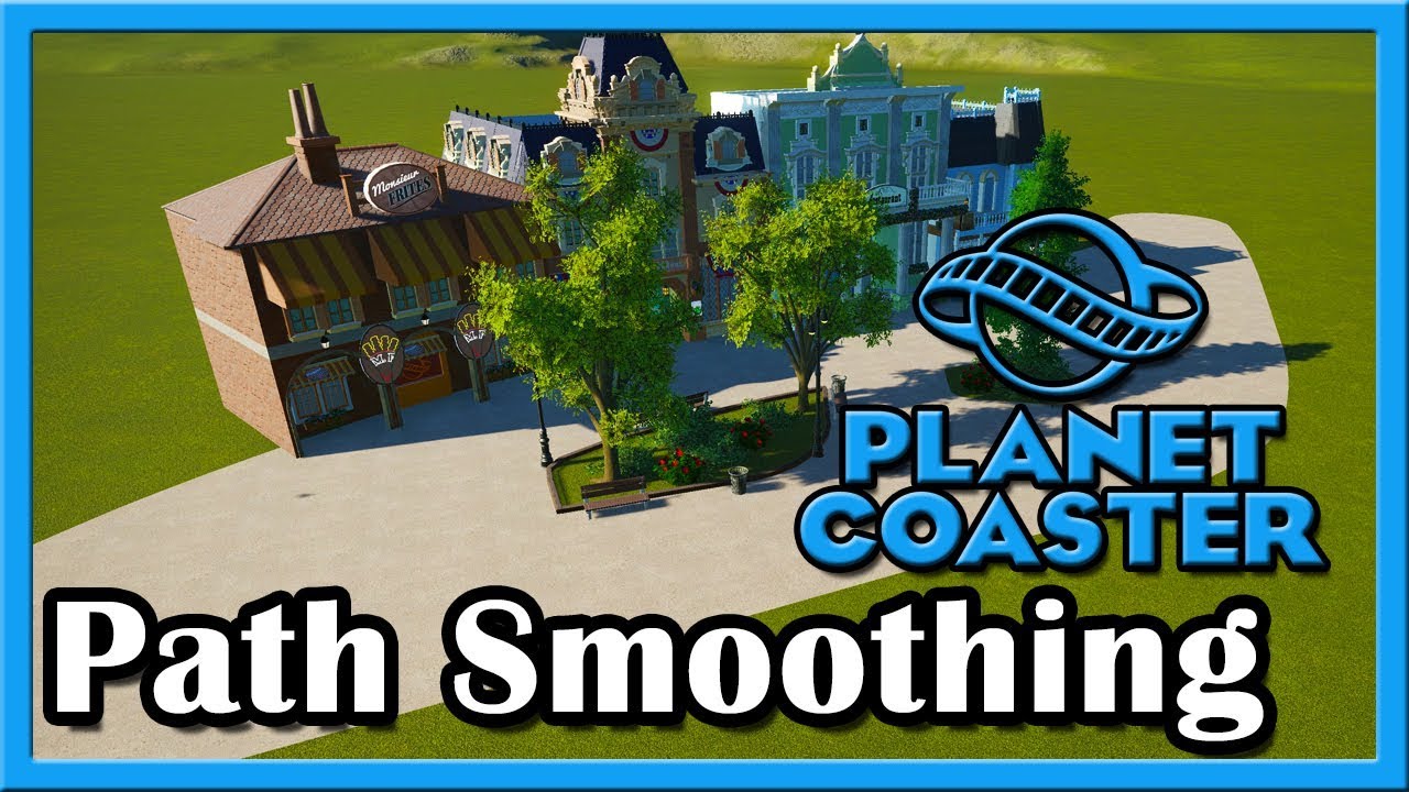 How To Make Realistic Paths In Planet Coaster - YouTube