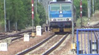 Strakonice, příjezd dvou rychlíků Rožmberk linky R11, 10.9.2022 🙂👍👍✌️1080p50 fps/trainspotting