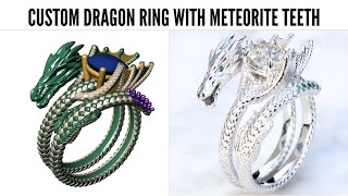 Custom Dragon Engagement Ring / Fantasy Ring - How It's  Designed