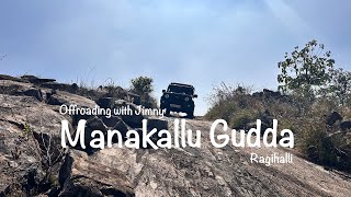 Jimny offroading at Manekallu Gudda - Ragihalli