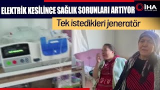 Elektrik Kesilince Ömürlerinden Ömür Gidiyor, Tek İstekleri Jeneratör