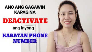 What things you need to do to activate your deactivated KABAYAN (CMHK) phone number