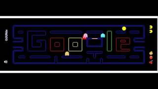 celebrating Pac-Man 30th anniversary by playing it on Google's doodle