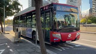 Buses in Barcelona, Spain 2024