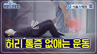 허리 디스크 환자를 위한 허리 통증 예방 운동 BEST3