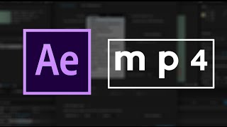 How To Save After Effects as mp4 Video | Easy Tutorial
