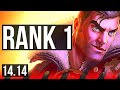 JAYCE vs RENEKTON (TOP) | Rank 1, Rank 1 Jayce, 8/2/12, Legendary | NA Challenger | 14.14