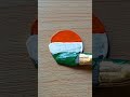 Great indian flag painting on coin 😱 | Indian flag painting #shorts #viral #trending #art