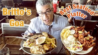 Best SEAFOOD PLATTER In Goa - Famous BRITTO'S RESTAURANT In BAGA BEACH - LAMB CHOPS