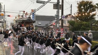 [1080/60fps] 令和元年10月12日 南掃守地区 だんじり祭 宵宮 曳き出し 事故あり