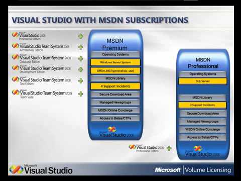 Visual Studio and MSDN Subscription Licensing Visual Studio and MSDN Subscription Licensing