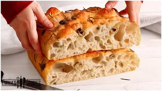 Big Bubble, NO-Knead Focaccia Bread | SOFT & EASY Focaccia!