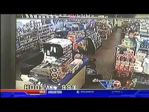 Store Clerk Shoots Robber - YouTube