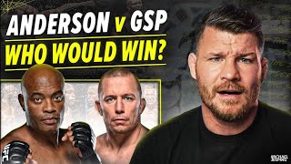 BISPING: Anderson SILVA vs GSP - IN THEIR PRIMES - who would have won?