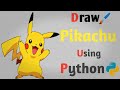 Draw Pikachu using Python || Pikachu in python | 2021 #shorts #pokemon #pikachu #howtodraw